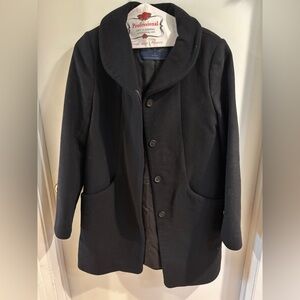 Wilfred Aritzia Italy Wool Cashmere Cocoon Coat Black Womens Small